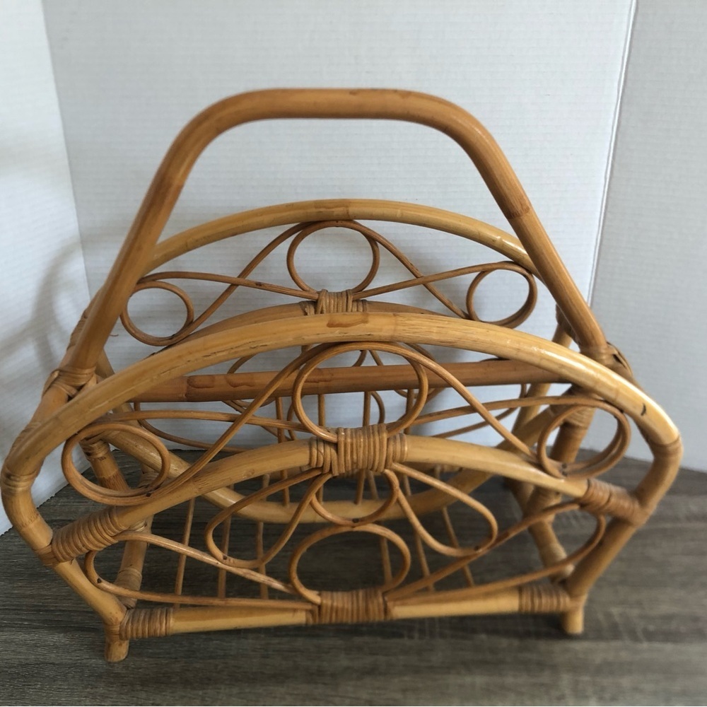 Vtg Bentwood Magazine Rack - Picture 4 of 13